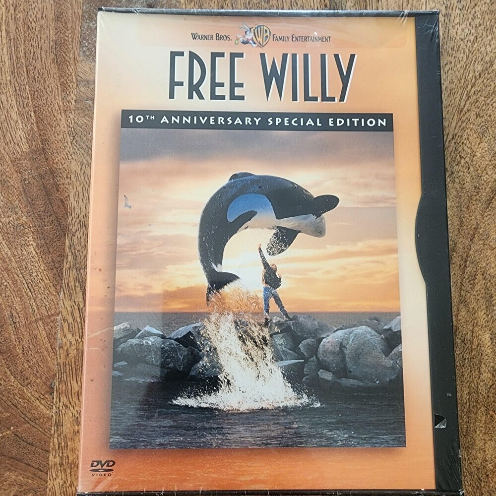 Free Willy DVD 10th Anniversary Special Edition New Sealed Warner PG Family